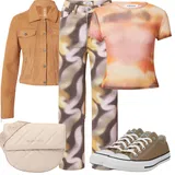 Slim fit skraćene majice outfiti image