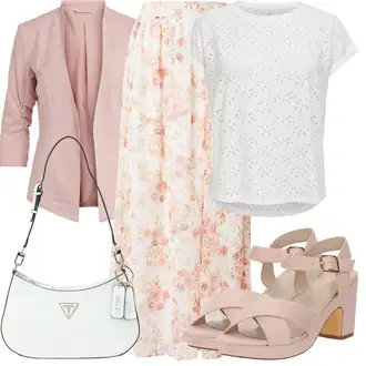 A-kroj Outfit sa Pink/Smeđa/Narandžasta Suknja/Kratke hlače velike veličine/Haljina Veći Broj Vila "Outfit za odmor"Look: Rap, A-kroj