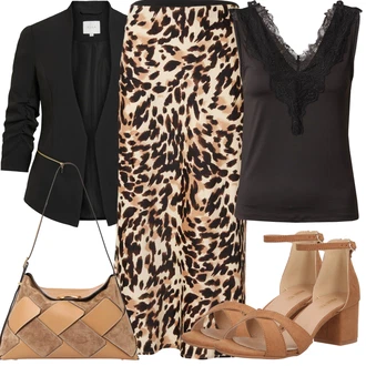 Outfit s Černá Kožená Pánská Bund/Smokingové sako/Elegantní Sako/Krátké Sako/Neformální Sako/Blůzové Sako/Boyfriend Sako/Kožená bunda pro muže/Blejzrové Bund Vila "Letní vzhled pro módní ženy"
