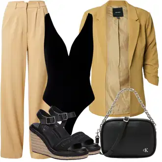 Outfit sa Crna/Siva Torba Za Preko Ramena/Torba za pisma/Torba za rame/Mala Torbica/Torba preko ramena/Torbica Calvin Klein Jeans "Outfit za odmor"