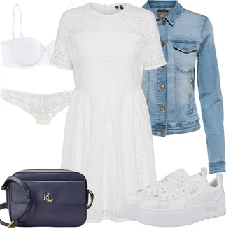 Outfit sa Bijela/Krem/Bež/Pink Klasične gaćice/Angora Donje Rublje/Gaćice bez prepona/Gaćice/Prozirna gaćica/Futrola za Suknju/Brazilski Slip/Gaćica & tanga Lascana "Outfit za odmor"