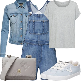 Outfit s Modrá/Světle modrá Plátěná Teniska/Vintage Teniska/Kožené Tenisky/Úzká Teniska/Nízká Teniska Vans "Letní vzhled pro módní ženy"