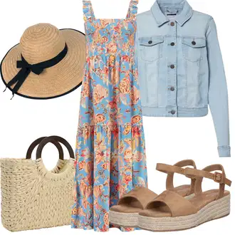 Majka mladenke Outfit sa Plava/Šareno/Narandžasta Maksi Haljina/Elegantna Boho Haljina/Vintage Boho Haljina/Duga Ljetna Haljina/Hipi haljina/Haljina S Printom/Haljina s tregerima/Boho Ljetna Haljina Shiwi "Outfit za odmor"