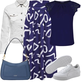 Majka mladenke Outfit sa Plava/Tamnoplava/Ljubičasta Kratke hlače velike veličine/Hlača Velika Veličina/Haljina Veći Broj hotsquash "Outfit za odmor"
