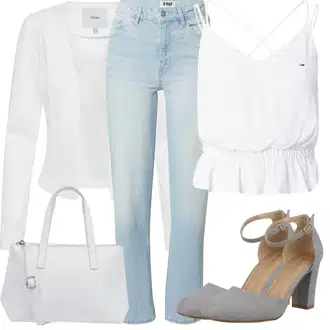 Krátké Velikosti Outfit s Bílá/Krémová Krátké Sako/Smokingové sako/Pletený Sako/Teplákový blejzr/Kožená Pánská Bund/Blejzrové Bund/Elegantní Sako/Blůzové Sako/Kožená bunda pro muže/Neformální Sako Ichi "Letní vzhled pro módní ženy"
