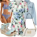 Kombiniranje Plavih Bluza Haljina image