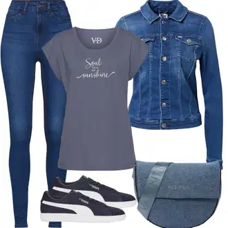 Atletika Outfit s Tmavě modrá Úzká Teniska/Volnočasová bota/Letní Tenisky/Nízká Teniska/Kožené Tenisky/Skate Bota Puma "Letní vzhled pro módní ženy"Look: Atletika, Jízda na koni, Bruslení
