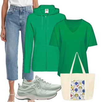 Kulotke outfit mit Svetlo modra/Modra Odrezane Kavbojke/Mom Jean/Culotte Kavbojke/Girlfriend Kavbojke/Dad Kavbojka levi's® "Vsakodnevni Outfit"