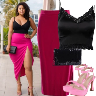 Lepo outfit mit Vinsko rdeča/Rdeča/Temno rdeča Pencil Krilo/Pletena Krila/Midi Krilo/Potiskana Krila/Krilo do Teleta/Krilo do kolena/Koktajl Krilo/Italijansko Krilo/Moderno Krilo orsay "za polne večerne obleke"Look: Burleska, Modernen, Italijanska, Lepo, Kul, Eleganten, Klasična, 60. leta