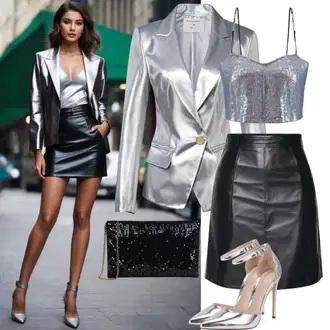 Outfity na Nový rok "90. léta Party Motto"