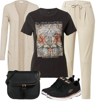 Flex Appeal 3.0 Outfit s Zlatý/Černá/Hnědá Běžecká bota/Tréninková bota/Přibližovací bota/Bota na fitness/Gymnastická bota/Běžecká bota Skechers "Skvělý vzhled pro volný čas"