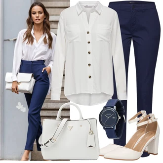 Outfit s Modrá/Tmavě modrá/Světle modrá Řetízkové hodinky/Baterie hodinek/Řemínek pro hodinky/Nástroj pro hodinky/Sportovní doplněk Lacoste "Výrazný letní vzhled"