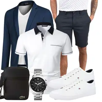 Business Outfits mit Grau Sneaker/Schuh Tommy Hilfiger "Business Outfit"