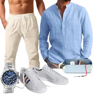 Sommer Outfits Leichte mit Khaki/Beige/Weiß Voqeen, Fliederfarben Unkategorisiert tomtoc "Casual Outfit"