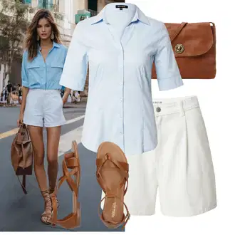 Outfit s Hnědá/Béžová Sandál S T Páskem/Vintage sandál/Páskový Sandál/Gladiátorská sandála/Římská sandála/Letní Bota About You "Praktický vzhled"