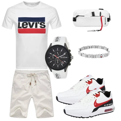 Khaki/Weiß Leinen-short/Chino Shorts/Kurze Hose/Musselin Shorts/Bermuda/Baggy Short Tansozer kombinieren
