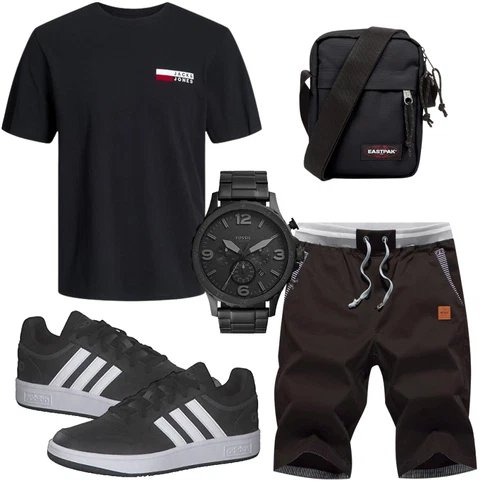 Kurz Hemd Chino Shorts JustSun kombinieren