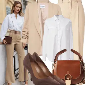 outfit "Eleganten korejski pisarniški outfit"