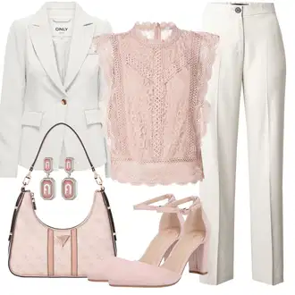 Outfity pro práci S křivkami s Růžová Halenka a Tunika/Halenka Móda Pro Plnoštíhlou Only "Outfit na léto"