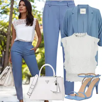 Outfity pro práci s Šedá/Světle modrá/Modrá Plisovaná Kalhoty/Kalhoty se Štěrbinou/Žerzejová Kalhoty/Bengaline Kalhoty/Ležérní Kalhoty/Chinos/Boyfriend Kalhoty/Kalhoty s nášivkou uprostřed/Mušelínové kalhoty/Navlékací Kalhoty/Pohodlná Kalhoty/Úzká Kalhoty/Dlouhá Kalhoty/Rovná Kalhoty Object "Plážový outfit"