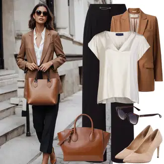 Old Money Style Preppy s Krémová/Bílá Slip-on Halenka/Halenka Slim Fit/Halenka se Stojatým Límcem/Halenka s Dlouhým Rukávem/Blůza s nášivkou na lokti/Businessová Halenka/Žehlení odolná blůza/Blůza s knoflíčkem denim culture "Formální Outfit Starých Peněz"Look: Styl, Klasické, Námořní, Kancelář, Preppy, Chytrý příležitostný
