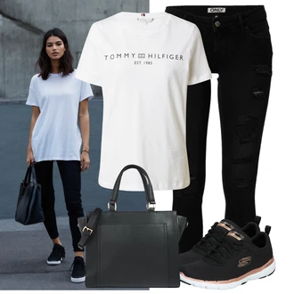 Flex Appeal 3.0 Outfit s Zlatý/Černá/Hnědá Běžecká bota/Tréninková bota/Přibližovací bota/Bota na fitness/Gymnastická bota/Běžecká bota Skechers "Lehký outfit"