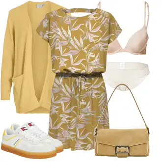 Outfit sa Bijela/Krem Obuća Kožna tenisica/Skate cipela/Vintage tenisica/Tanka tenisica/Niska Tenisica Tommy Jeans "Odličan look za slobodno vrijeme"