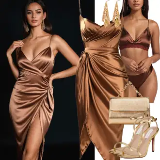New years eve outfits with dress "Gost na poroki Razkošna Moda"