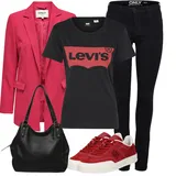 Crvene tenisice outfiti image