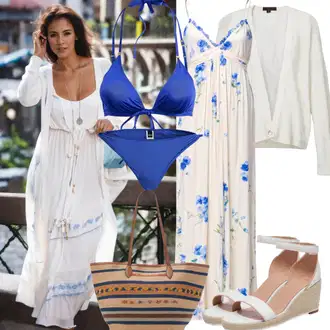 Outfity pro plavby lodí "Maxi šaty letní styl"