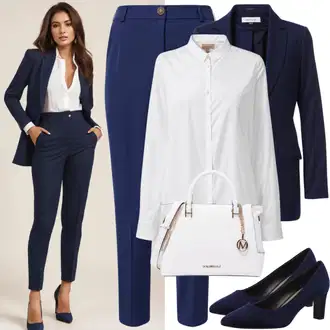 Outfit sa TamnoPlava/SvjetloPlava/Plava Dvoredni Sako/Boyfriend Sako/Kožna jakna za muškarce/Dugi Sako/Casual Sako Trendyol "Moda majke mladenke Hlače odijelo"
