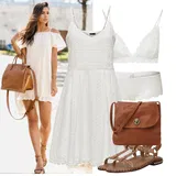 S hlubokým výstřihem Letní Šaty Outfity image