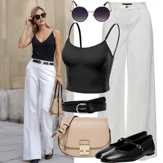 Glamurozno Z bleščicami outfit mit Črna/Rjava/Bela Poslovna Obutev/Ravni čevelj/Loafer Čevelj/Čevelj Mary Jane/Špičasta balerinka/Sling balerinka/Superge balerinka/Balerinka s Paščkom/Čevelj s trakom/Raztegljiva balerina/Vintage balerinka fox shoes "Obleka za poletje s polnimi oblinami"Look: 20-ta leta, Eleganten, Plemenita, Glamurozno, Unisex, 80. leta