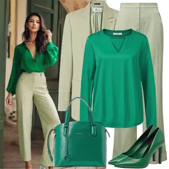 outfit "Outfit z Blazerjem Stari denar"