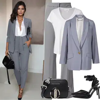 outfit "Pisarniški stari denarni videz"