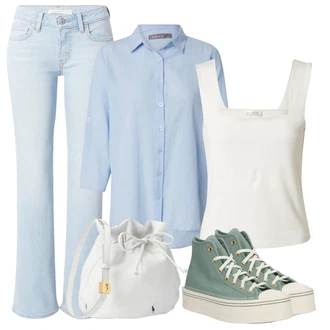Poletne Outfiti mit Converse "poletna obleka"