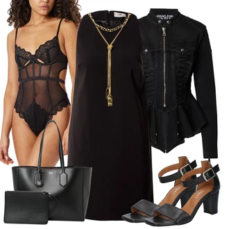 outfit mit Čipkasti bodi HUNKEMÖLLER "poletna obleka"
