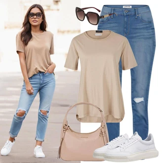 outfit mit Modra/Svetlo modra Usnjena Jakna/Vintage kavbojke/Kavbojke Visokega Pasu/Zožene Kavbojke/Usnjene Čevlje/Kavbojke na Poteg/Kavbojke z Razporkom/Ozke Kavbojke/Push up Kavbojke DKNY "Poletna obleka Seksi"