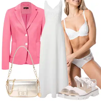 Plesna outfit mit Bela/Krem Obleka za Birmo/Empire obleka/Obleka matičnega urada/Poročna obleka/Obleka za Poročnega Gosta Laona "poletna obleka"Look: Večerni dogodek, Večerni izhod, Bar, Odra, Krst, Matični urad, Maturantski ples, Posebni dogodki, Poroka, Plesna, Gala, Rojstni dan, 18. rojstni dan