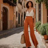 Hlače za Obleko Gost na poroki outfiti za dame image