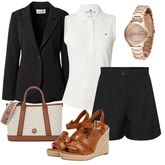 outfit mit Zlati Verižna ura/Darilni komplet ur/Zapestna ura Lacoste "Poletni outfit"