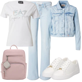 outfit mit Bela Teddy Superga/Usnjene superge/Superge Nizka/Ozka Superga/Superge Luknjasta/Superge Z Bočno Zadrgo/Poletne superge MICHAEL Michael Kors "Poletni outfit"