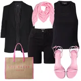 Kratke hlače z visokim pasom kombinirajte image