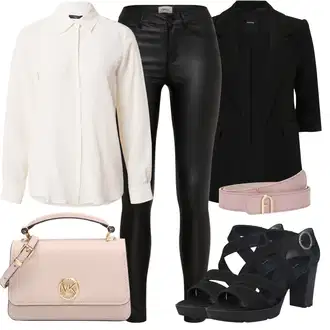 outfit mit Črna/Siva Plašč/Kratek Blejzer Vero Moda Petite "Poletni outfit"