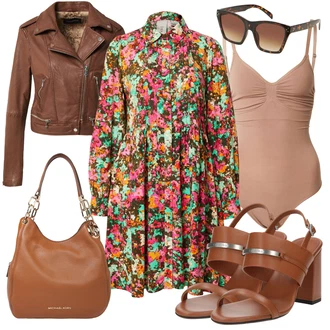 Brez zadnjega dela outfit mit Bež/Roza/Škrlatna Telesu Bodi brez spodnjic/Body s spodnjimi žicami/Oblikovalni bodi guido maria kretschmer women "Poletni outfit"