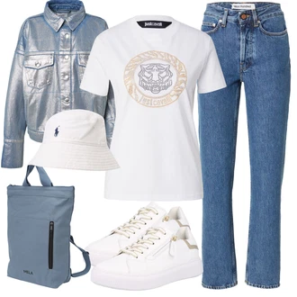 outfit mit Bela Kapa/Zimska kapa/Pokrivalo Polo Ralph Lauren "Poletni outfit"