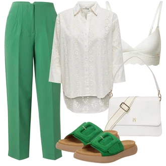 outfit mit Bela/Krem/Bež Relief modrček/Trikotni modrček/Mehki Bh/Nedrček za doječe mamice/Nedrček z oporo/Balconette nedrček/Modrček minimizer/Korzet/Nedrček brez spodnjic Skiny "Poletni outfit"