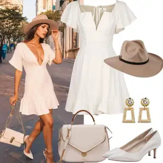 outfit mit Zlati Nakit Viseči/Kratko Vuch "Poletni outfit estetika"