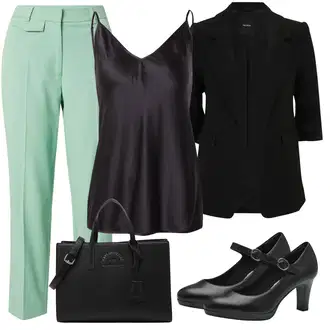 outfit mit Črna/Siva Plašč/Kratek Blejzer Vero Moda Petite "Poletni outfit"