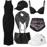 Črna Bodycon Obleke outfiti za dame image